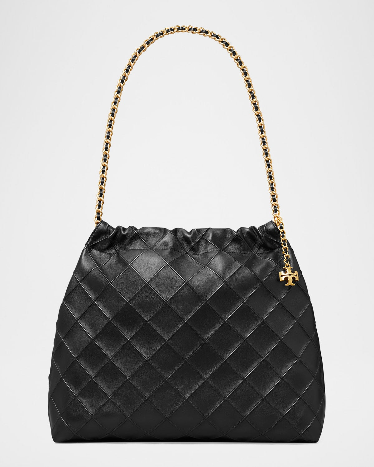 Tory Burch Fleming Chain Quilted Leather Hobo Bag