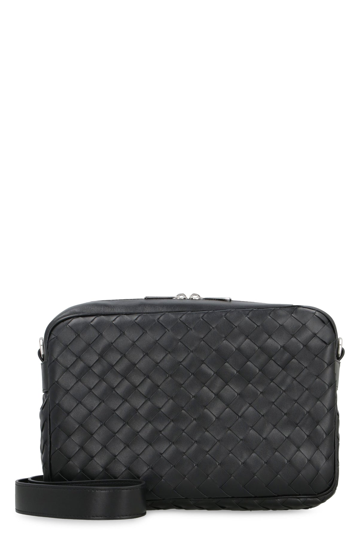 Bottega Veneta Men's Leather Camera Bag in Black | 755925V2HL1 Color 8803