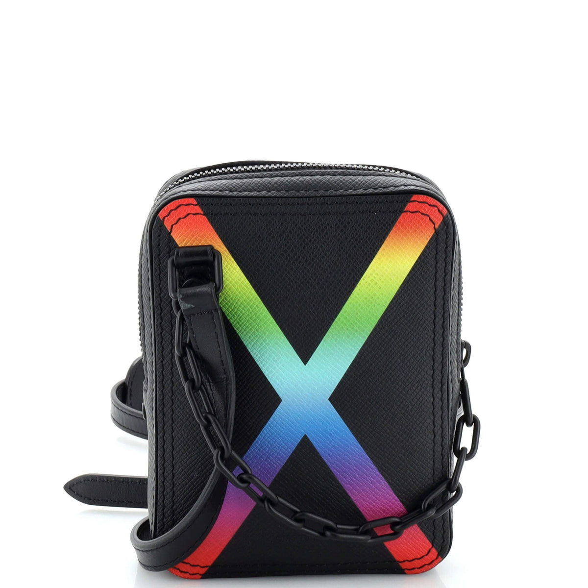 Louis Vuitton Danube Messenger Bag Rainbow Taiga Leather