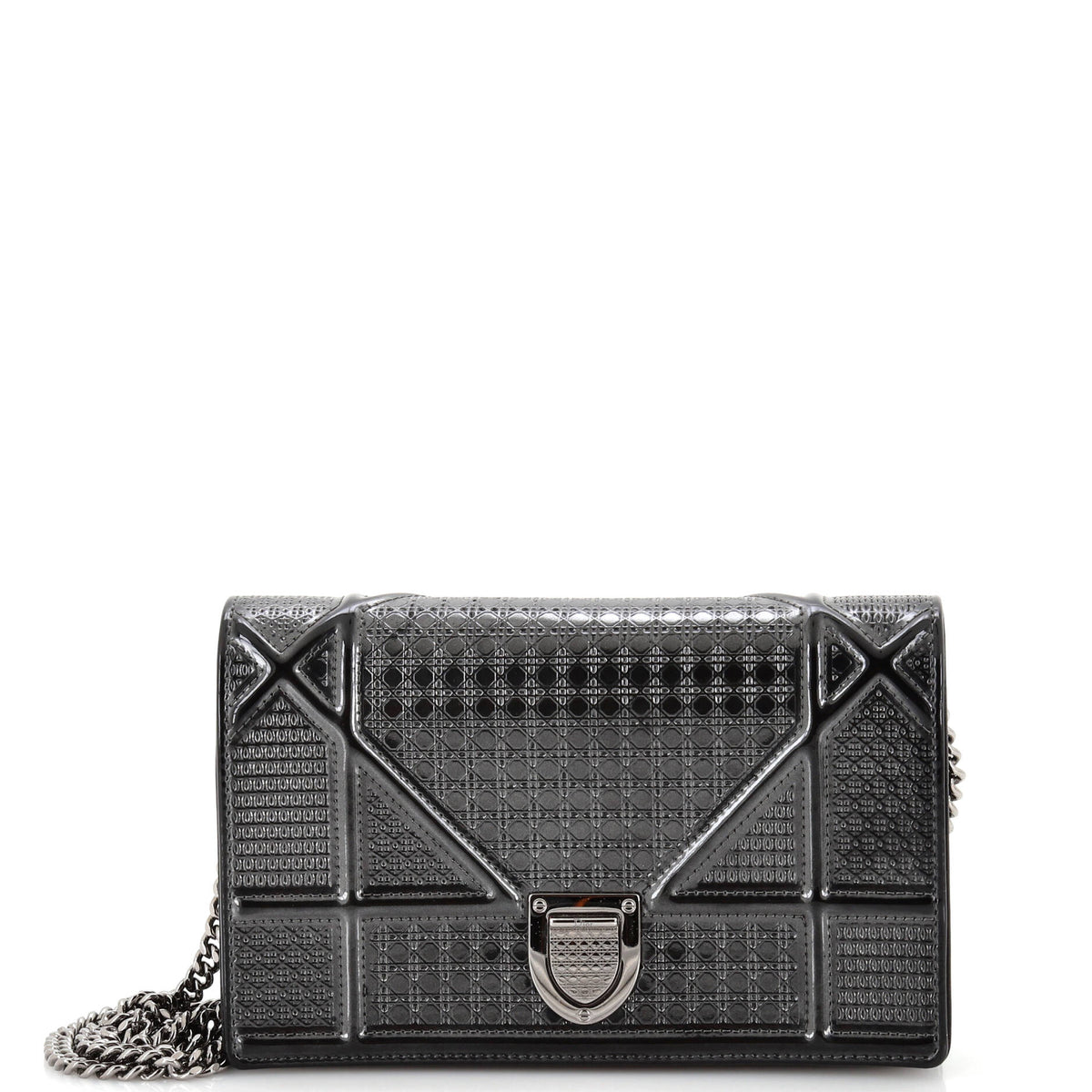 Christian Dior Diorama Wallet on Chain Cannage Embossed Calfskin