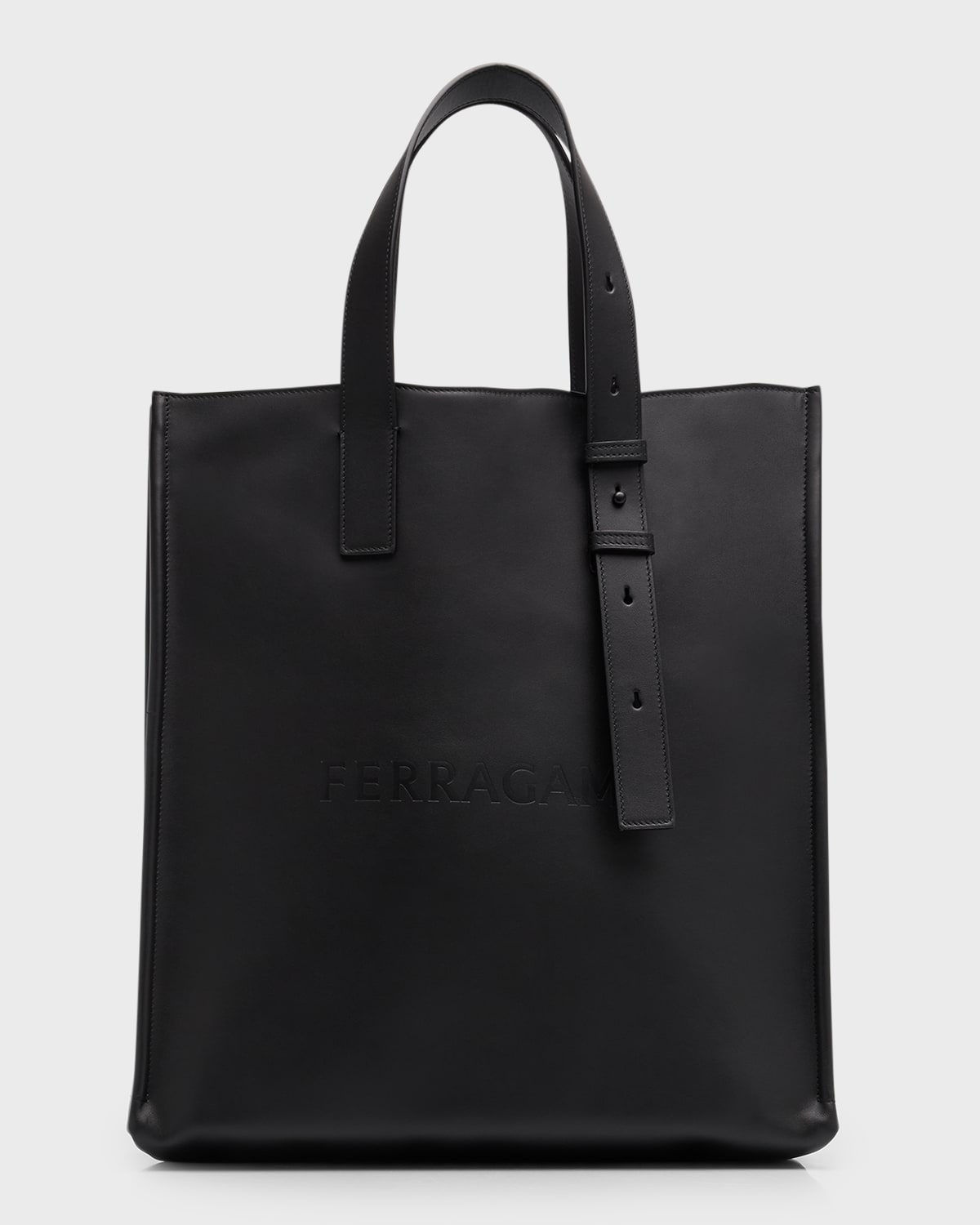 Ferragamo Men's Leather Tote Bag