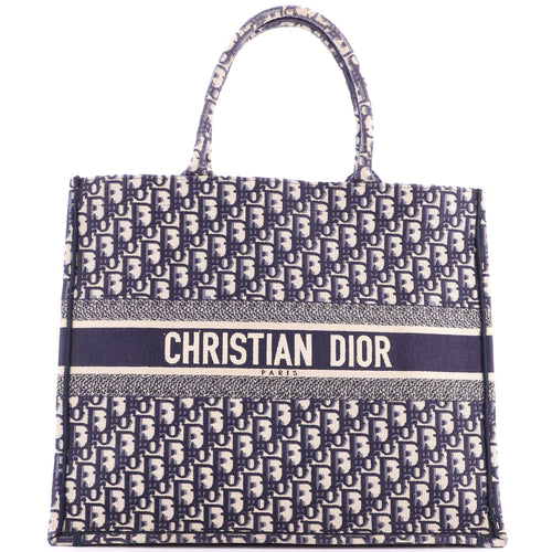 Book Tote Oblique Canvas Large