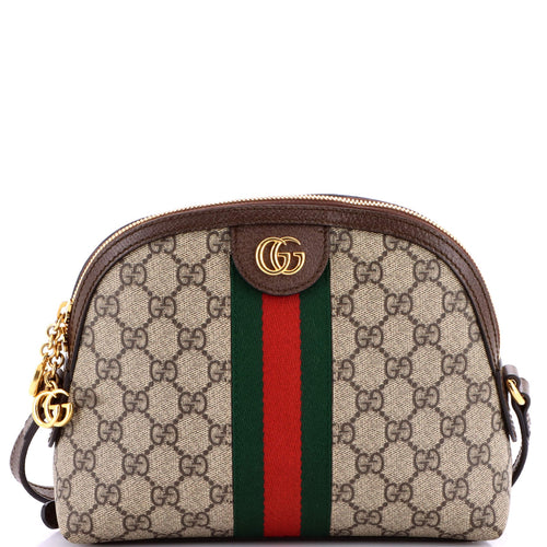 GUCCI Ophidia Dome Shoulder Bag GG Coated Canvas Small