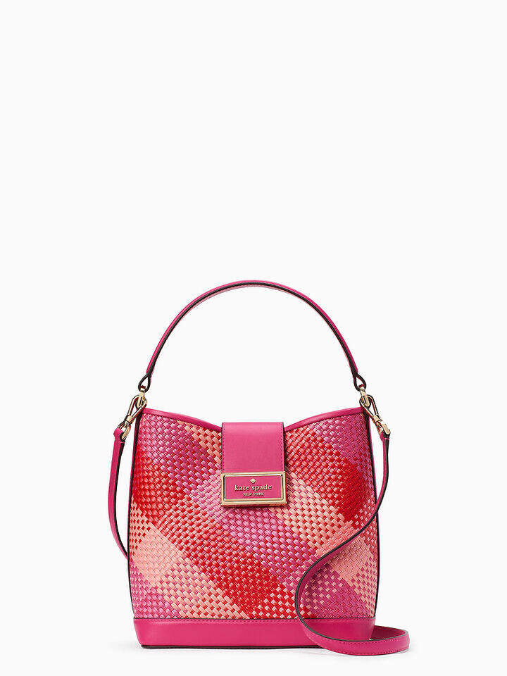 Kate Spade Au Reegan Woven Straw Bucket Bag