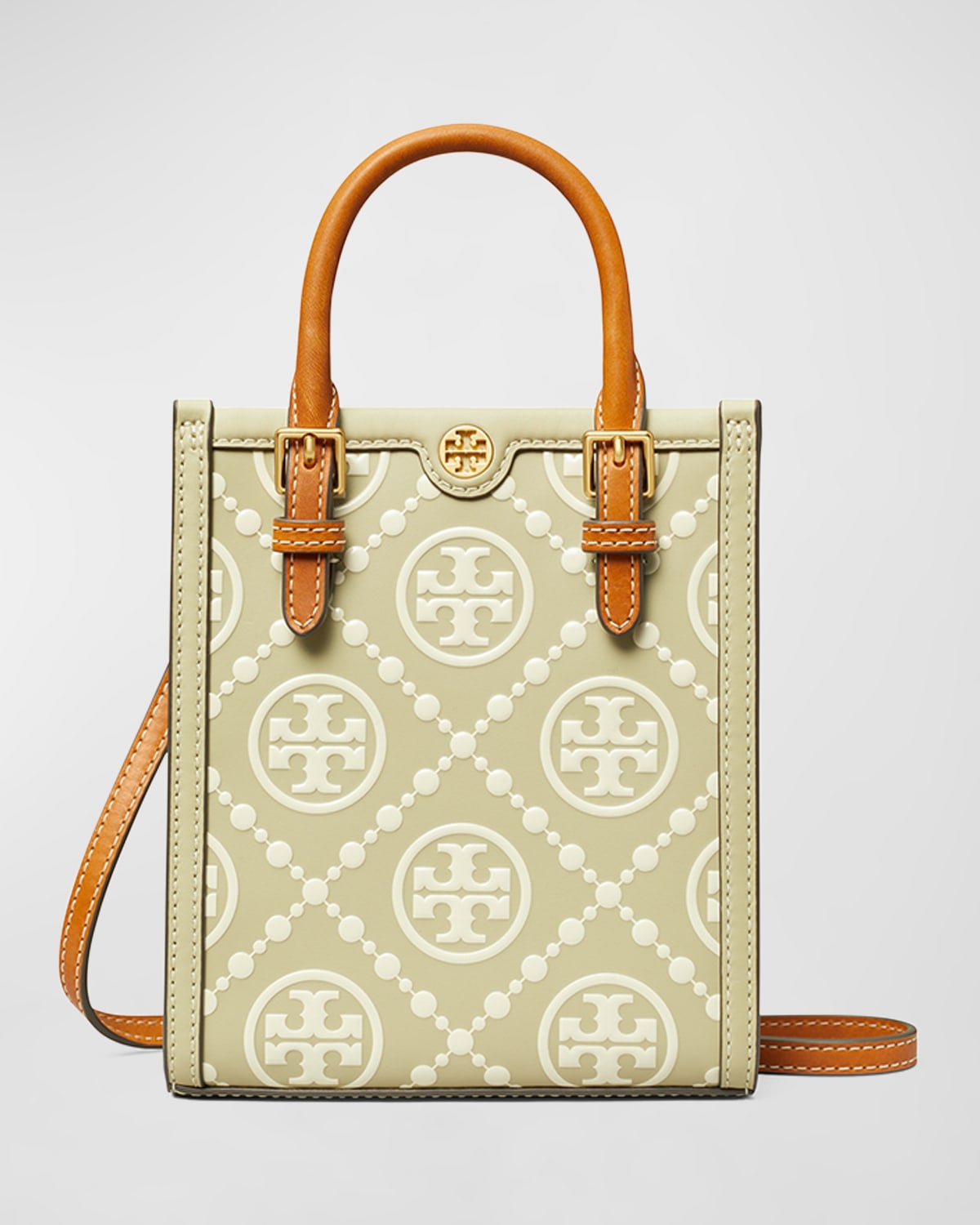 Tory Burch Mini T Monogram North-South Tote Bag