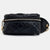 Black Quilted Leather Belt Bag