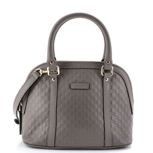 GUCCI Convertible Dome Satchel Microguccissima Leather Mini