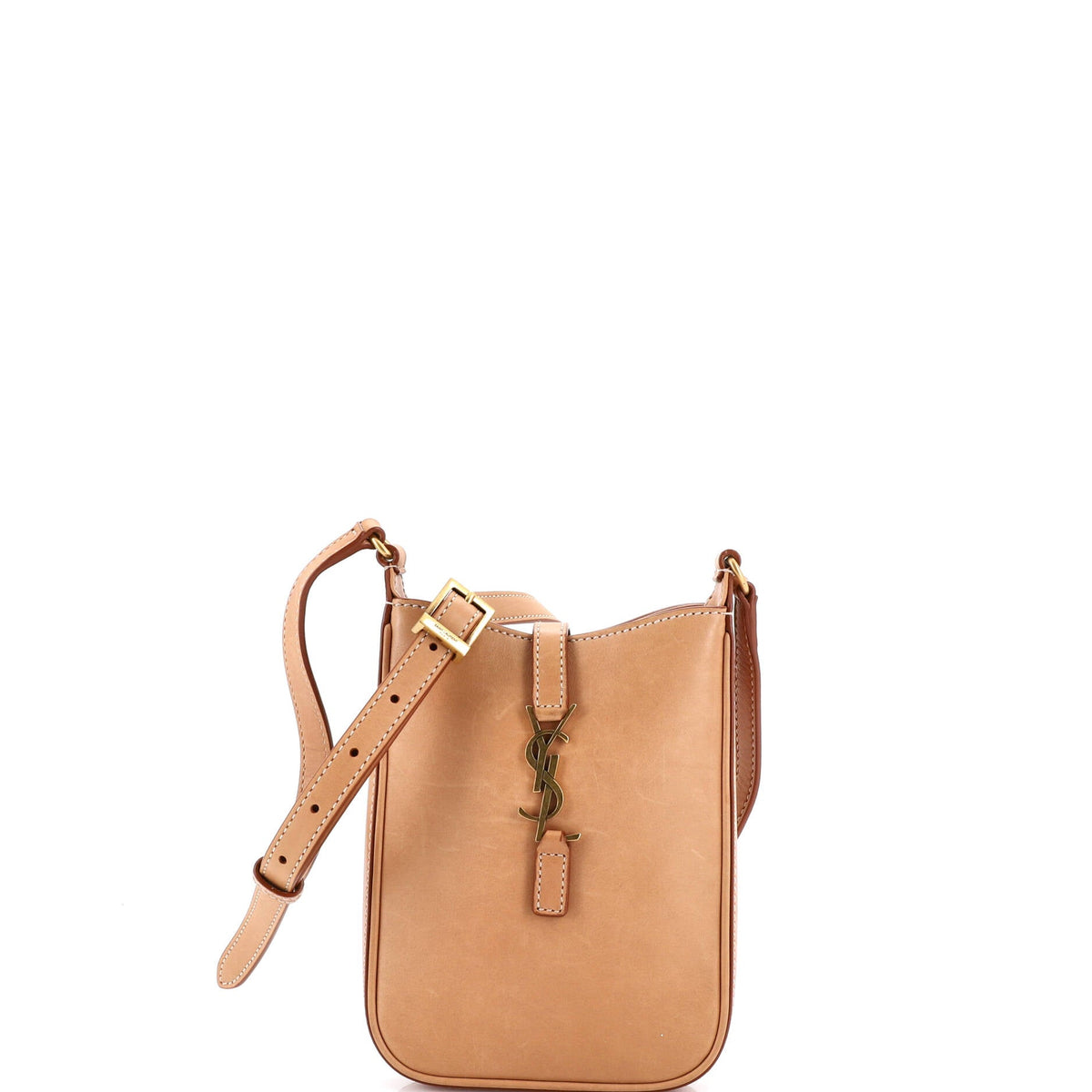 Saint Laurent Le 5 a 7 Vertical Shoulder Bag Leather Mini