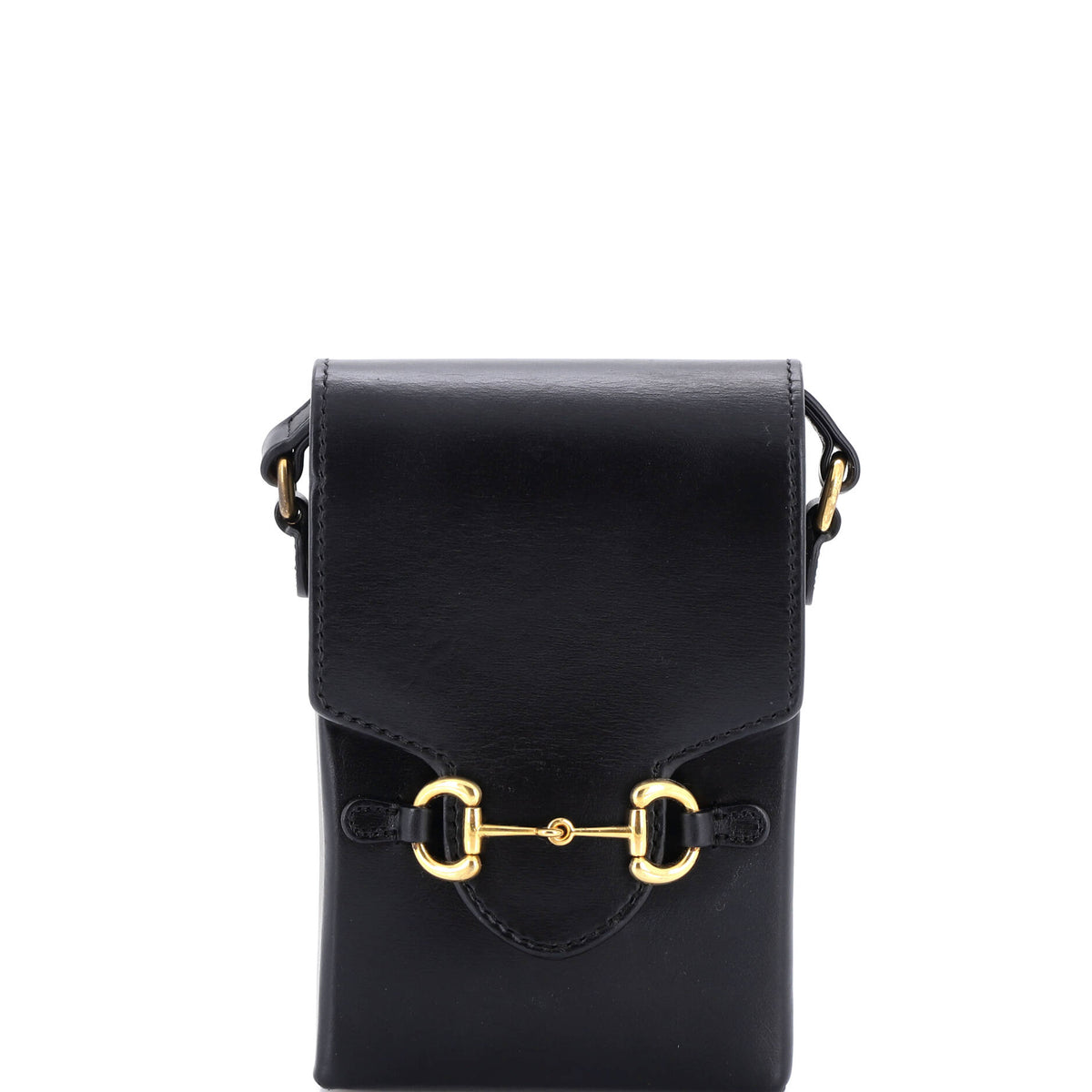 Gucci GUCCI Horsebit 1955 Crossbody Bag Leather Mini