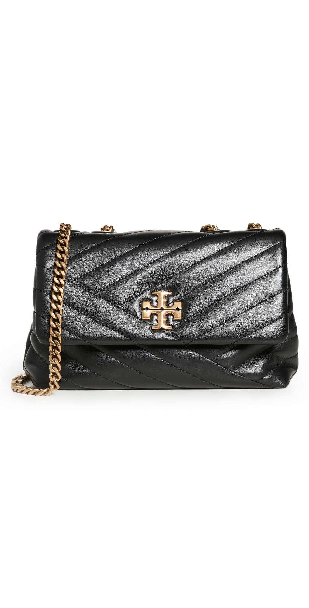 Tory Burch Small Kira Chevron Convertible Shoulder Bag Black One Size