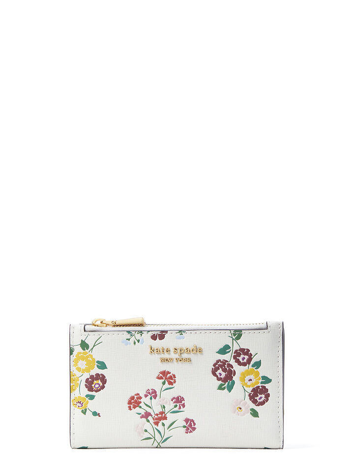 Kate Spade Au Morgan Bouquet Toss Small Slim Bifold Wallet