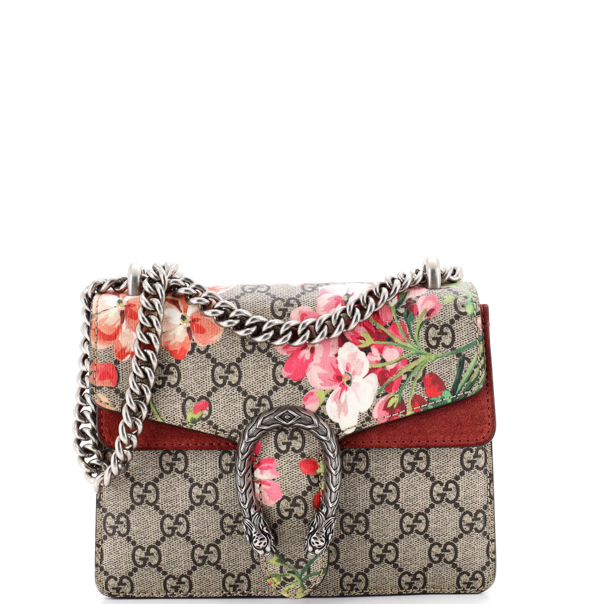 Gucci GUCCI Dionysus Bag Blooms Print GG Coated Canvas Mini