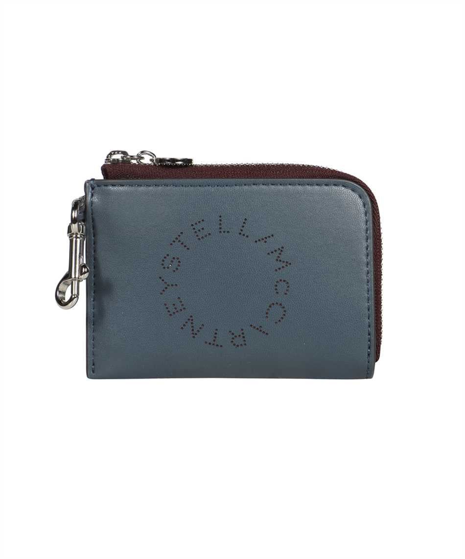 Stella Mccartney Women's Stella Logo Alter-Nappa Card Holder in Blue | 7P0007W8856 Color 1461