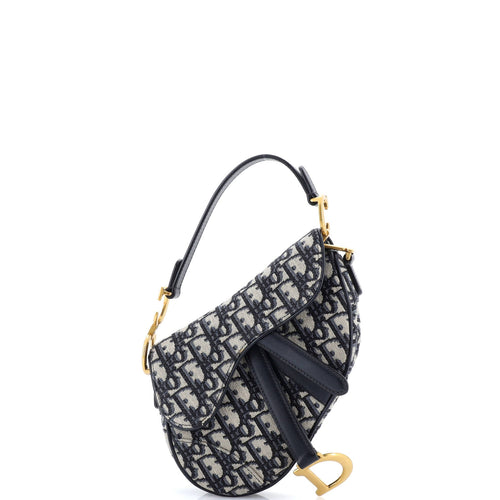 Saddle Handbag Oblique Canvas Mini
