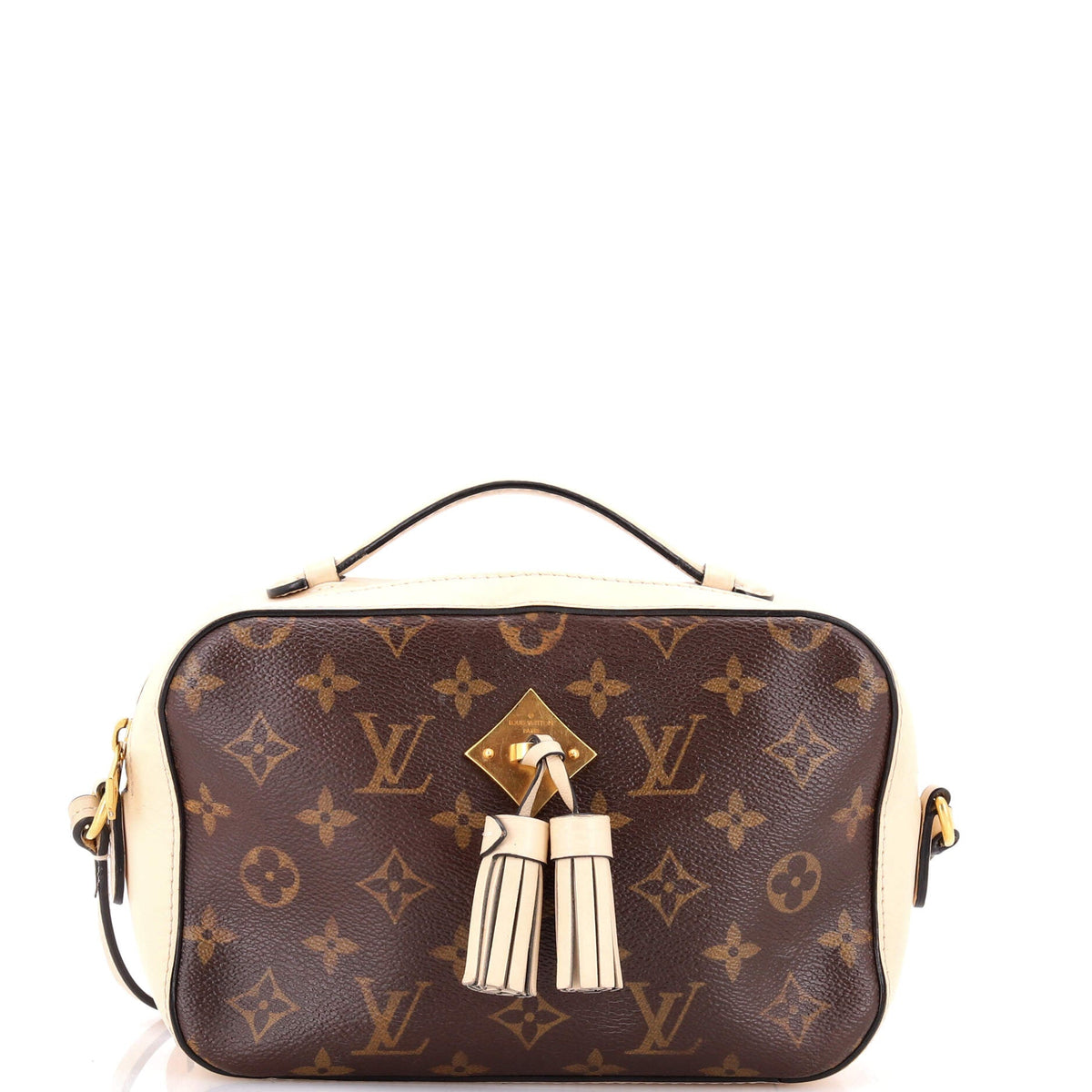 Louis Vuitton Saintonge Handbag Monogram Canvas with Leather