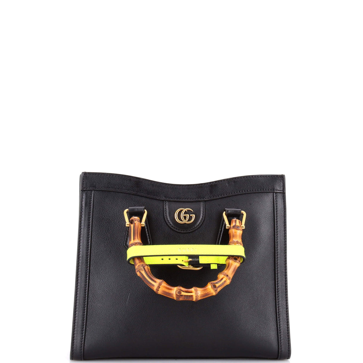 Gucci GUCCI Diana NM Bamboo Handle Tote Leather Small