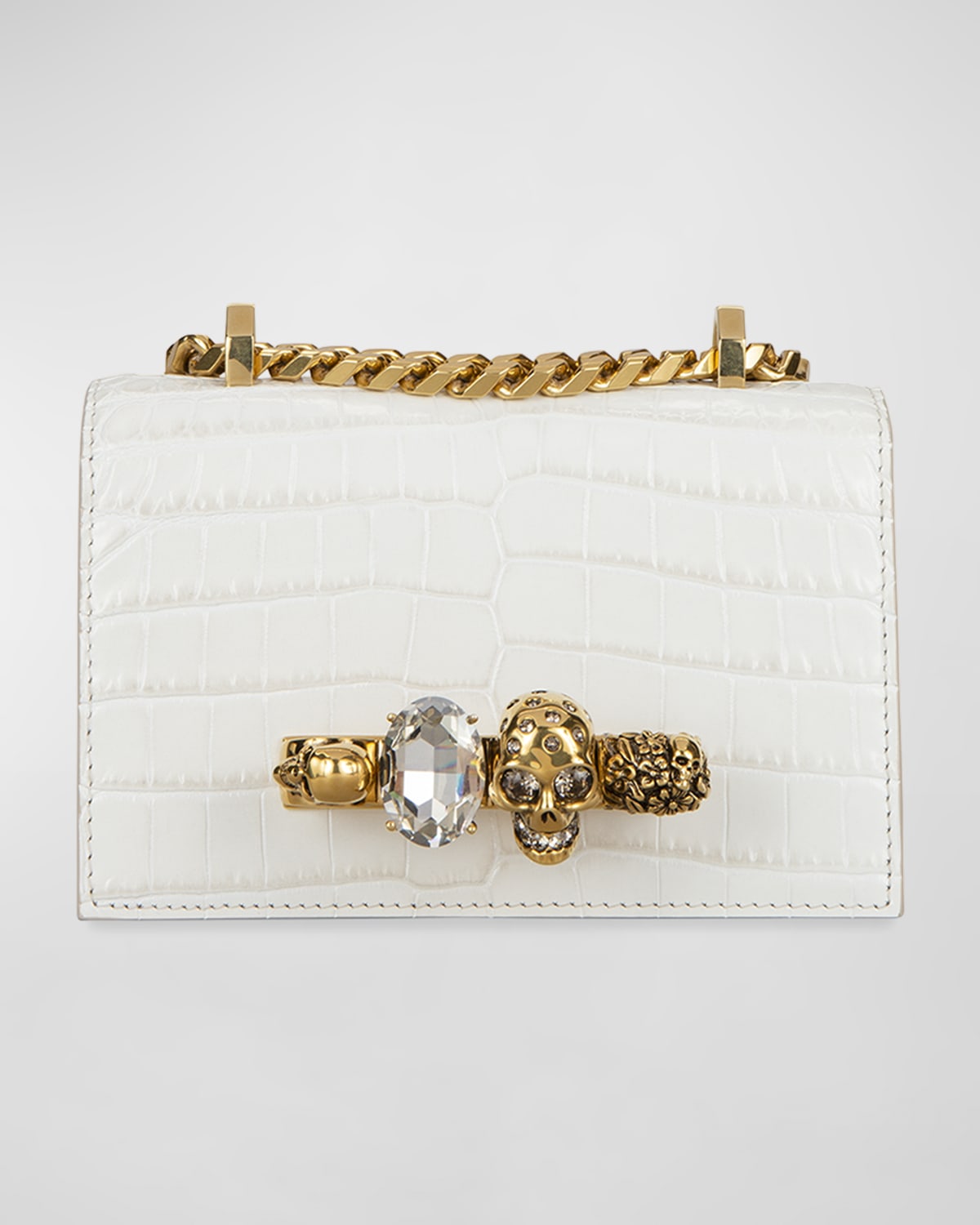 Alexander Mcqueen Mini Jeweled Satchel Bag