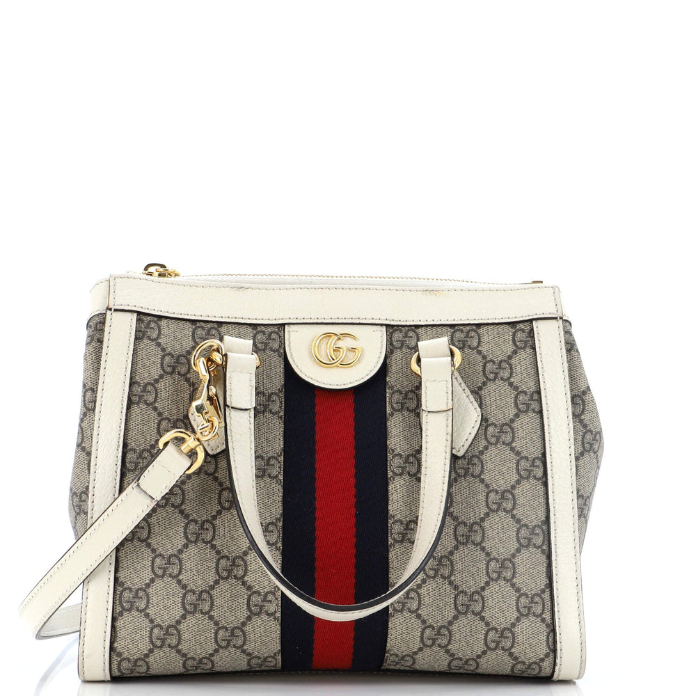 GUCCI Ophidia Tragetasche mit GG-Beschichtung, klein