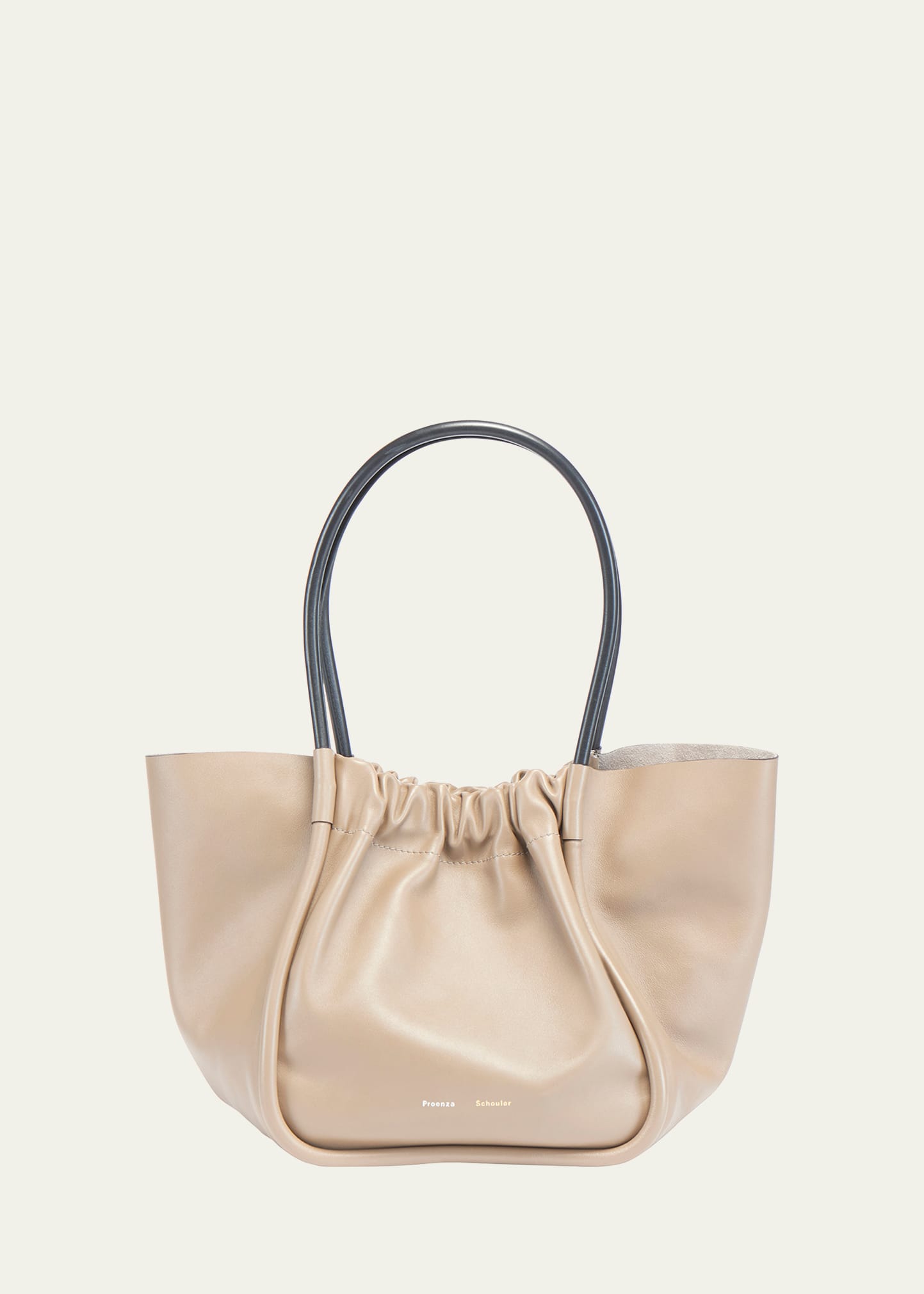 Proenza Schouler Large Ruched Smooth Leather Tote Bag