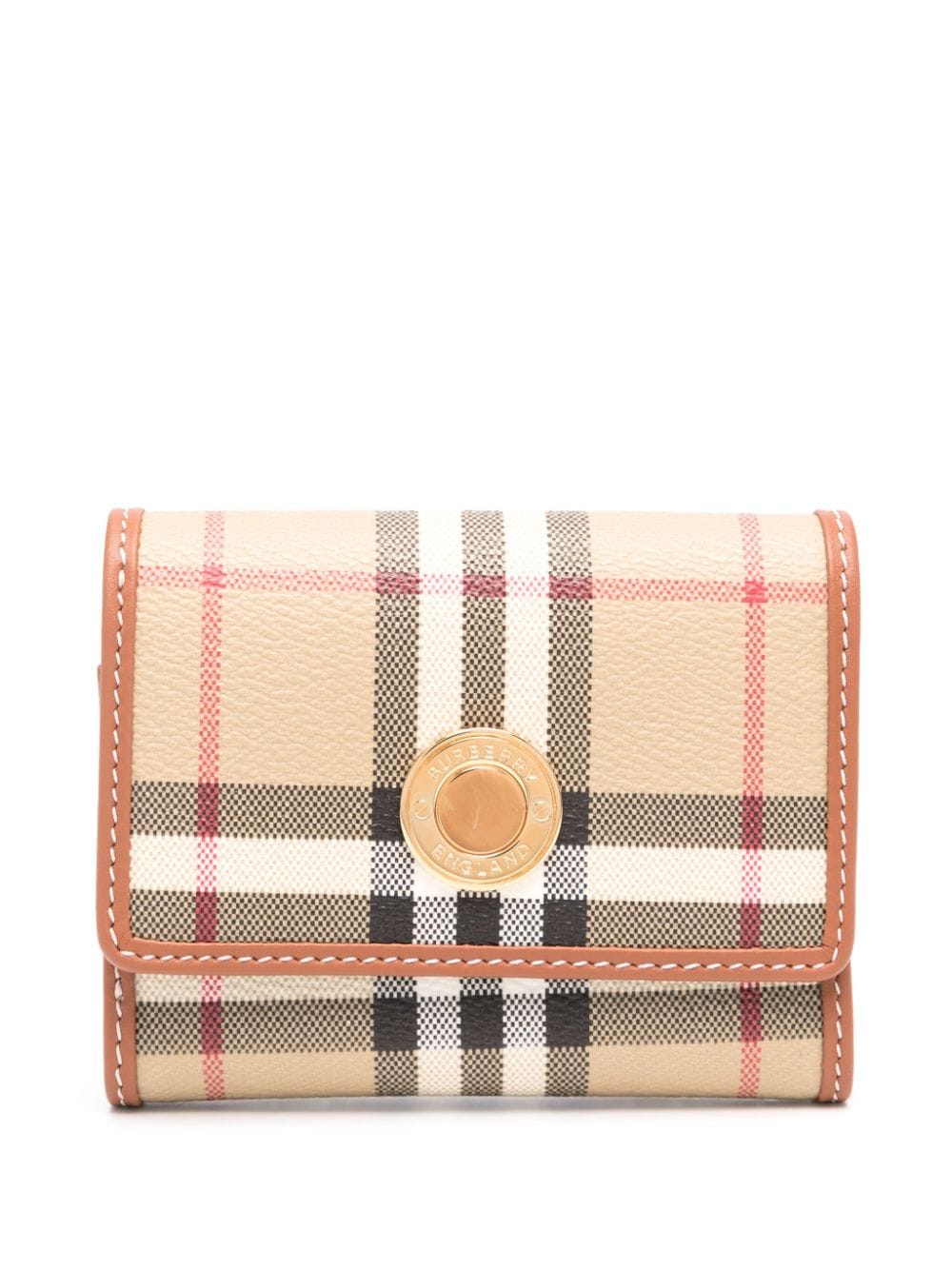 Burberry Women's Book Wallet In Faux Leather in Beige | 8094423