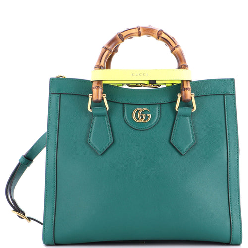 GUCCI Diana NM Bamboo Handle Tote Leather Small