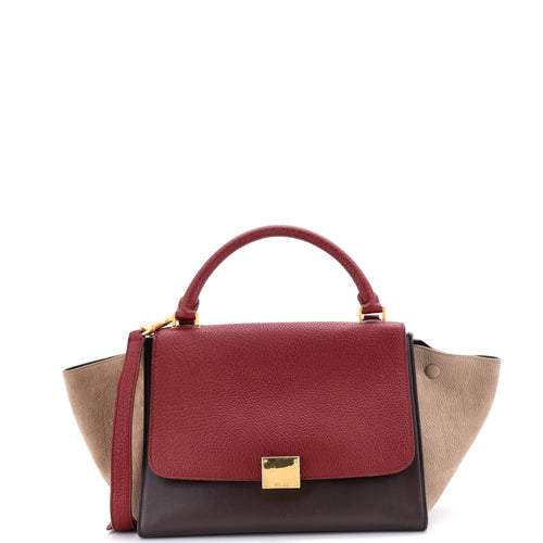 CELINE Tricolor Trapeze Bag Leather Small