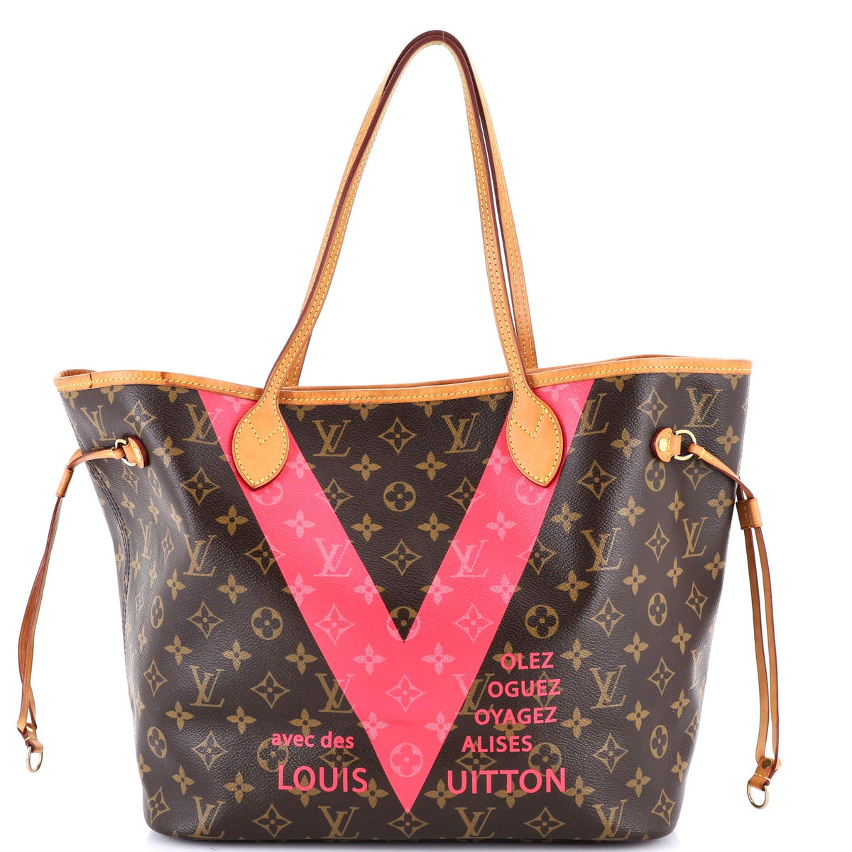 Louis Vuitton Neverfull NM Tote Limited Edition Cities V Monogram Canvas MM