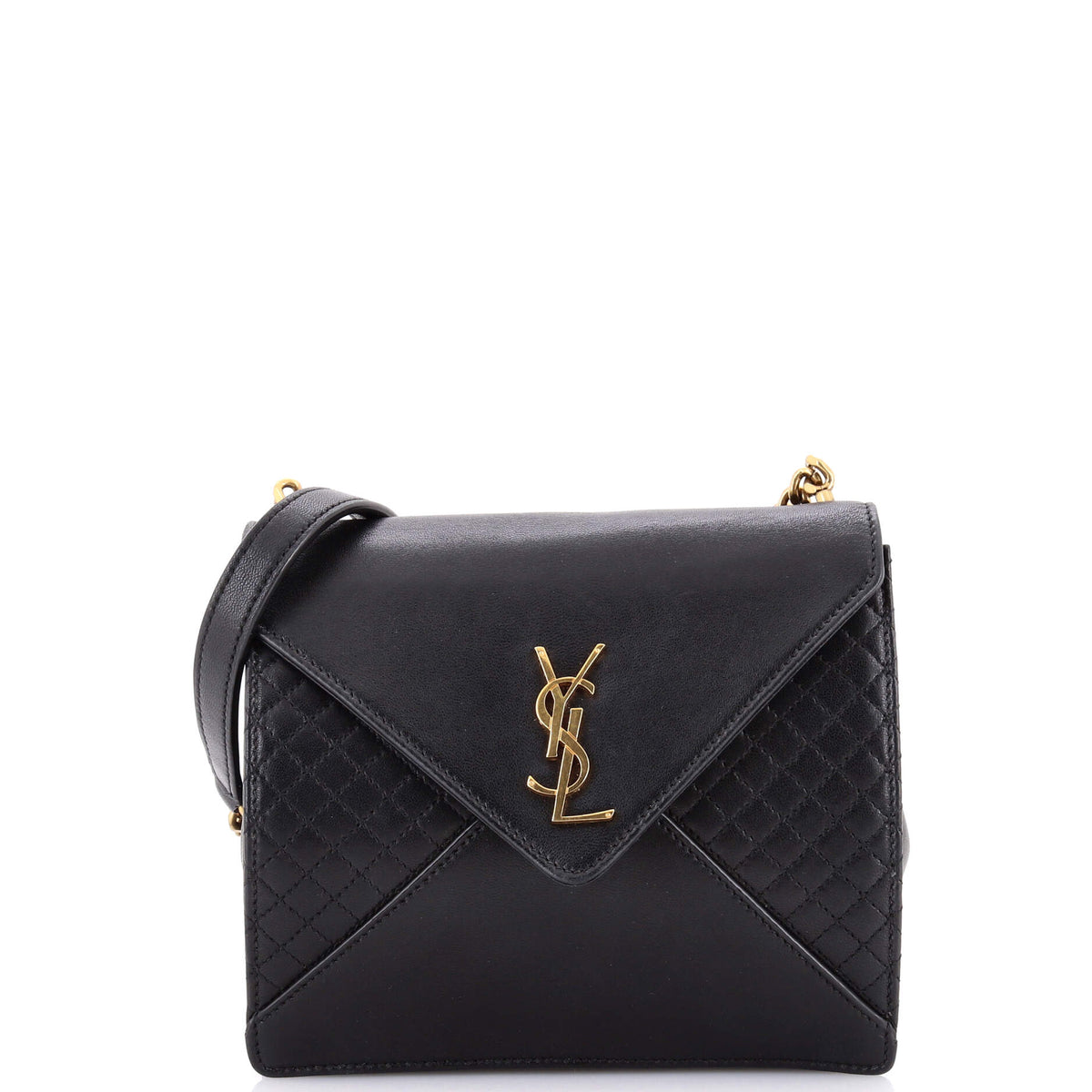 Saint Laurent Gaby Square Shoulder Bag Quilted Leather