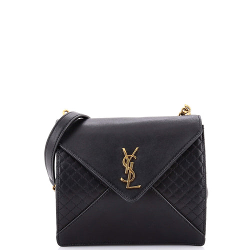 Gaby Square Shoulder Bag Quilted Leather