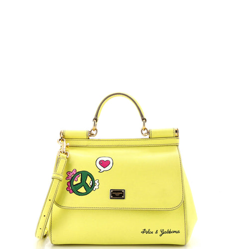 Miss Sicily Bag Printed Leather Medium