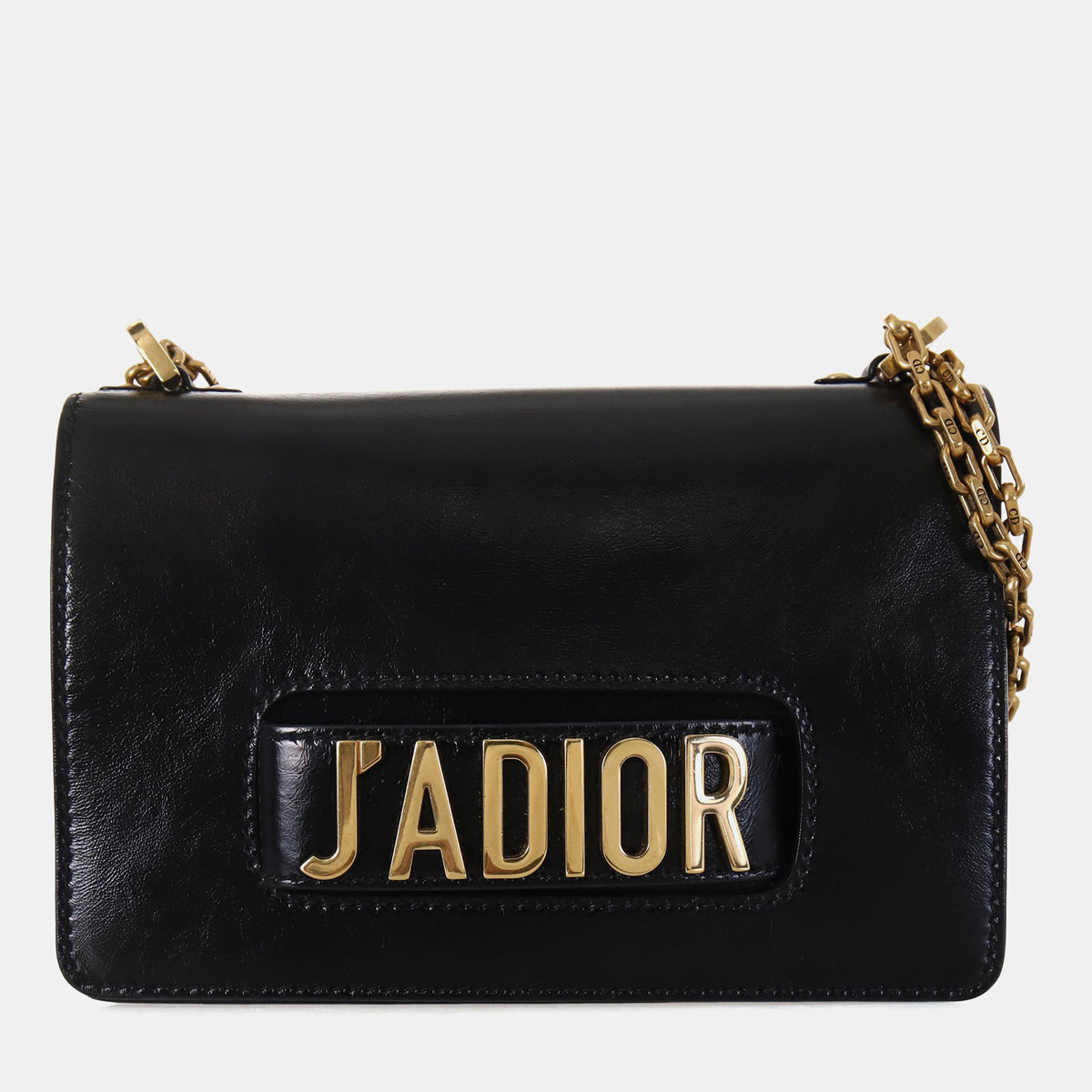 Dior Black Patent Leather J'Adior Flap Bag