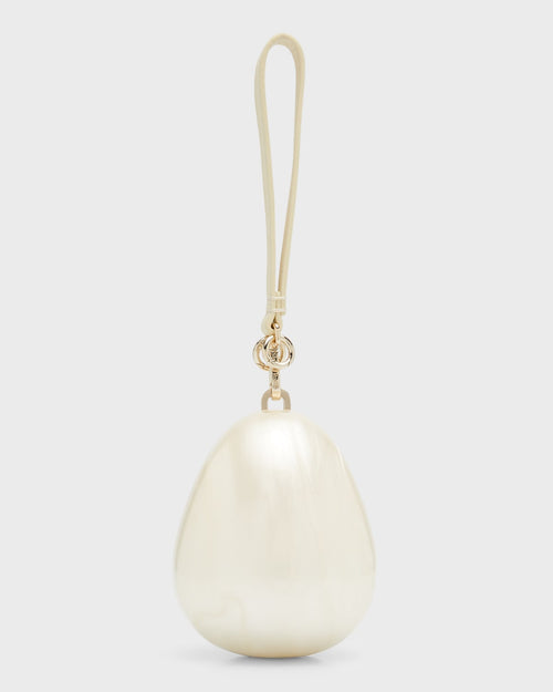 Pearl Egg Acrylic Wristlet Bag
