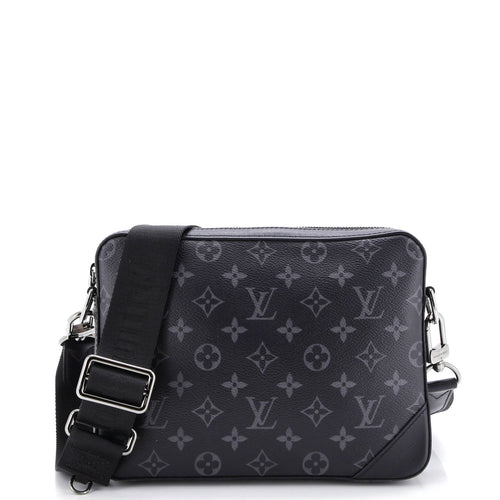Trio Messenger Bag Reverse Monogram Eclipse Canvas