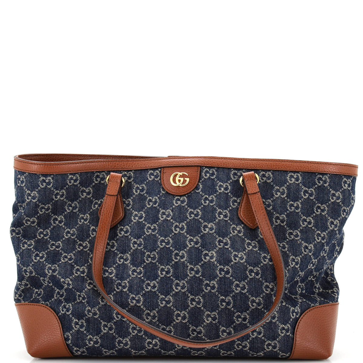 Gucci GUCCI Ophidia Shopping Tote GG Denim Medium
