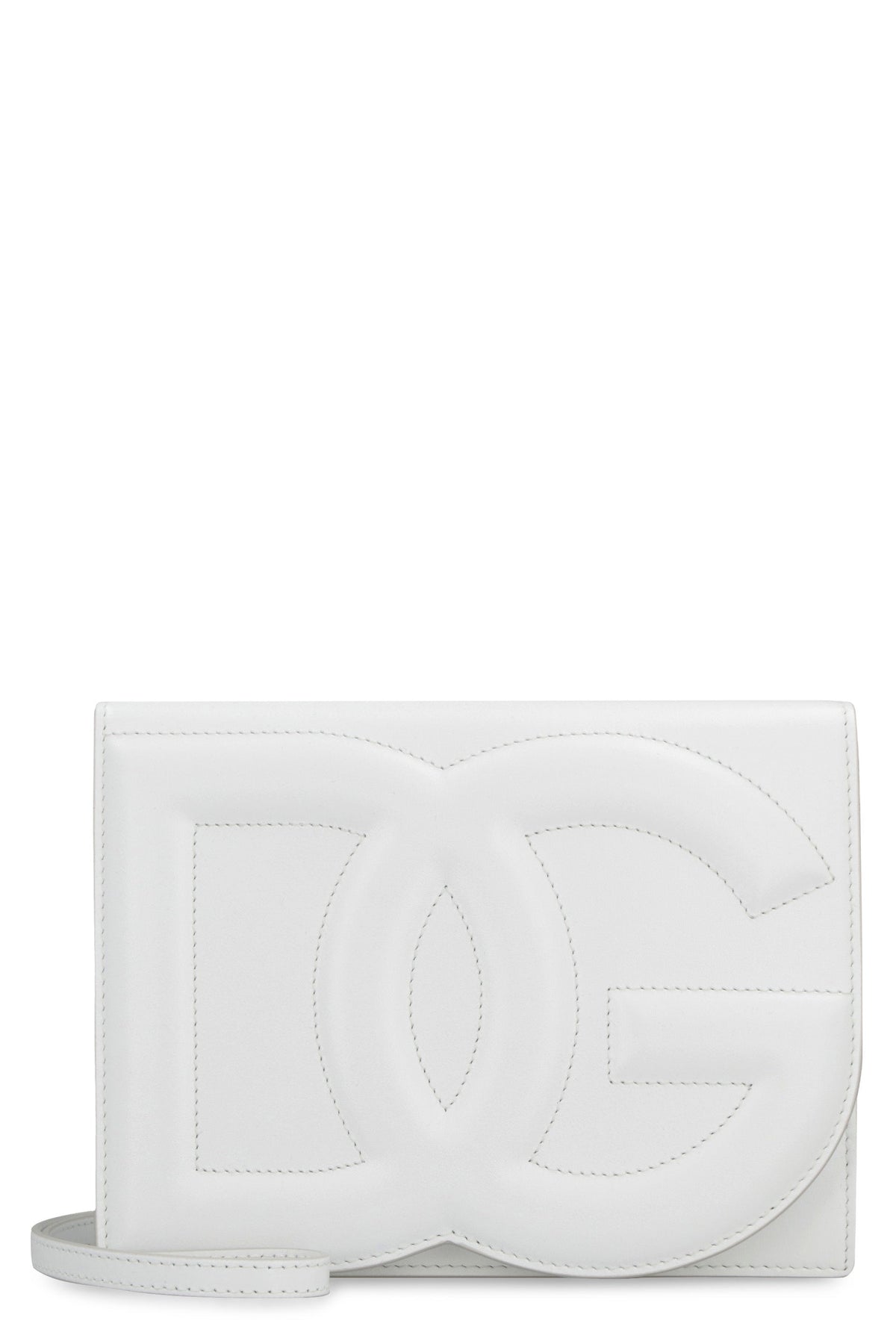 Dolce & Gabbana Women's Dg Logo Crossbody Bag in White | BB7287AW576