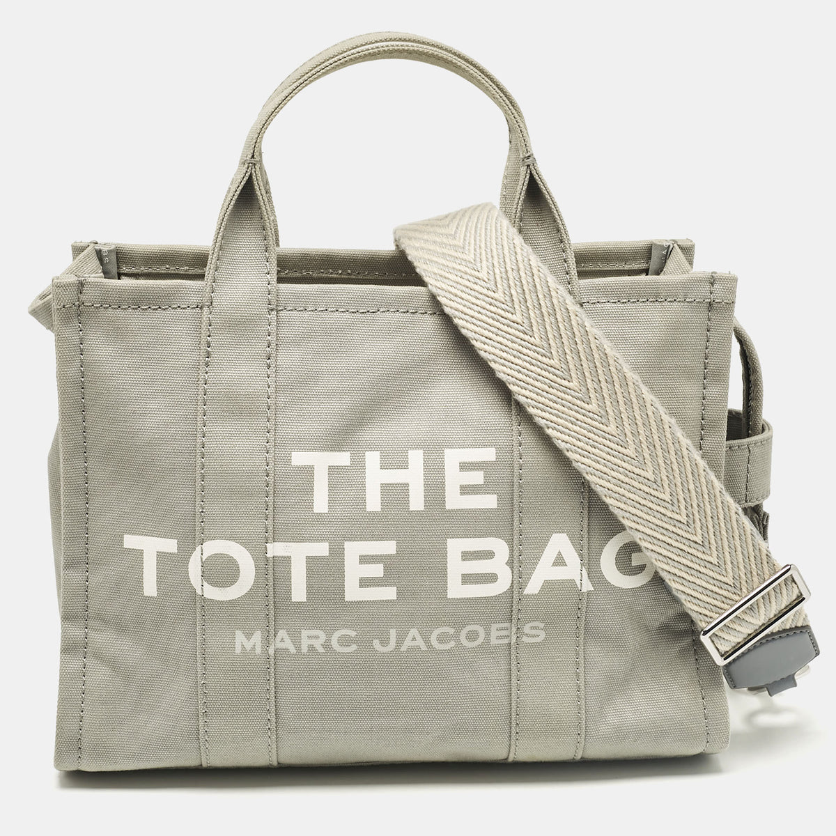 Marc Jacobs Grey Canvas Medium The Tote Bag
