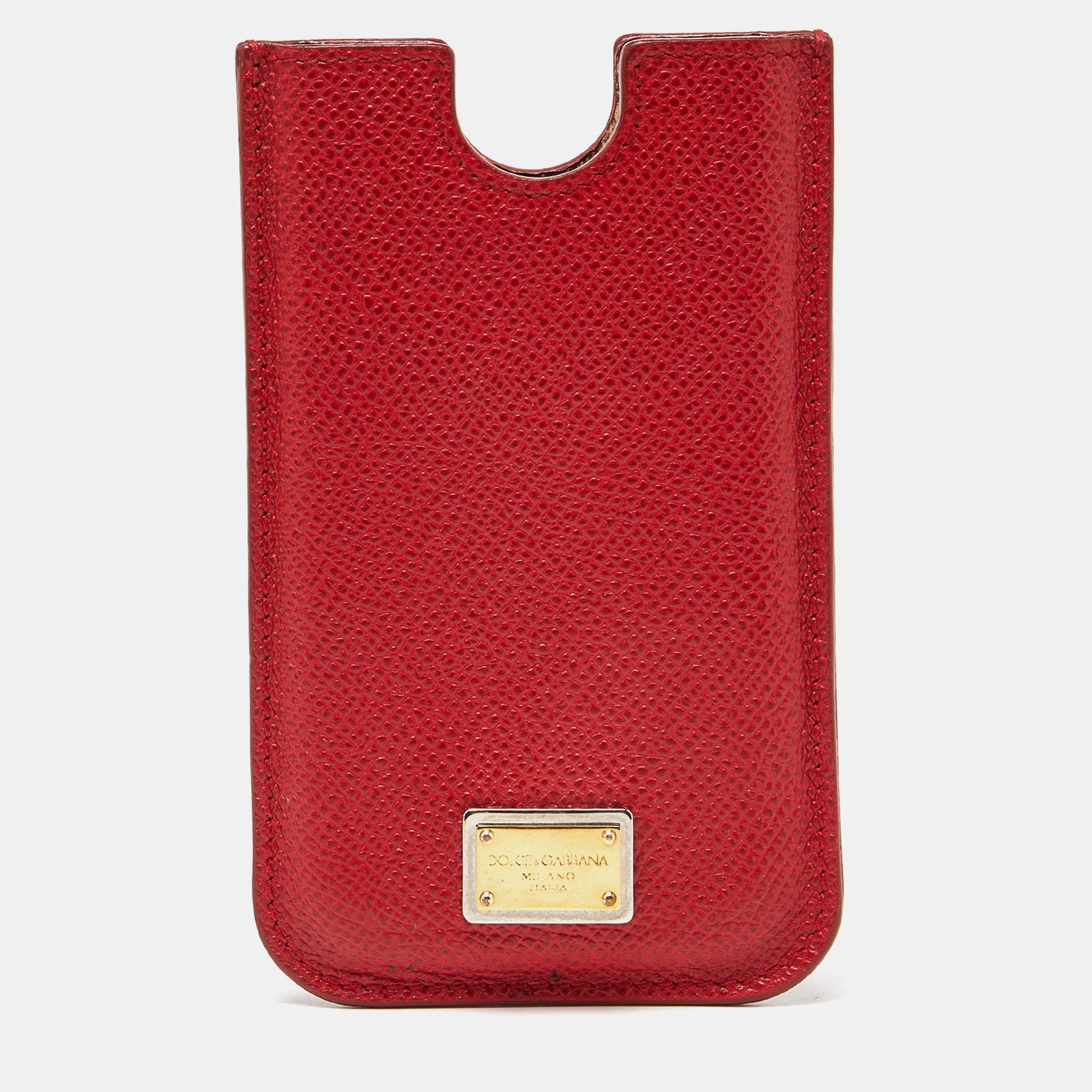 Dolce & Gabbana Red Leather iPhone 4G Case