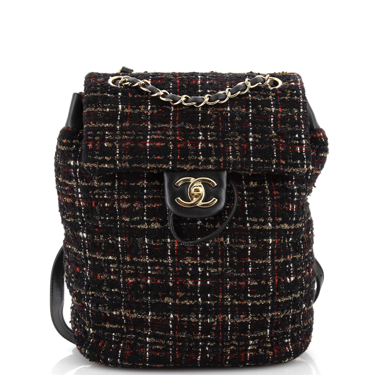 Chanel CHANEL Urban Spirit Backpack Quilted Tweed Small