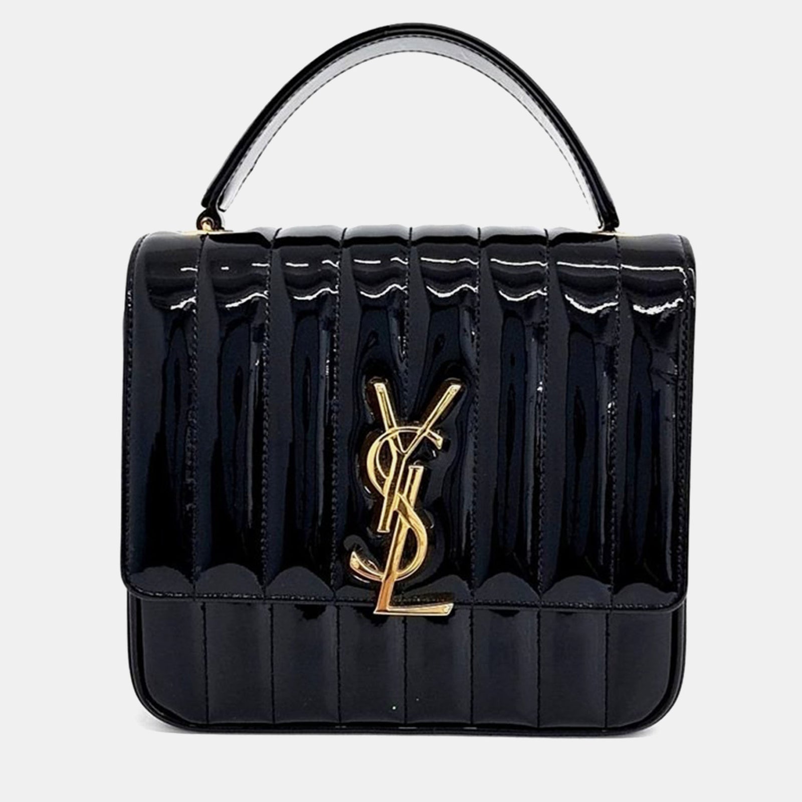 Saint Laurent Paris Saint Laurent Patent Vicky Bag