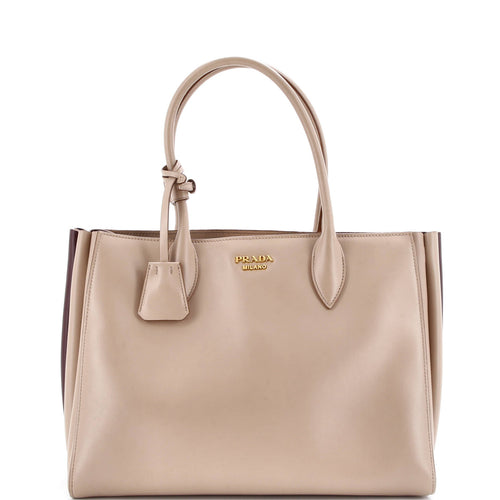 PRADA Soft Bibliotheque Tote City Calfskin Medium