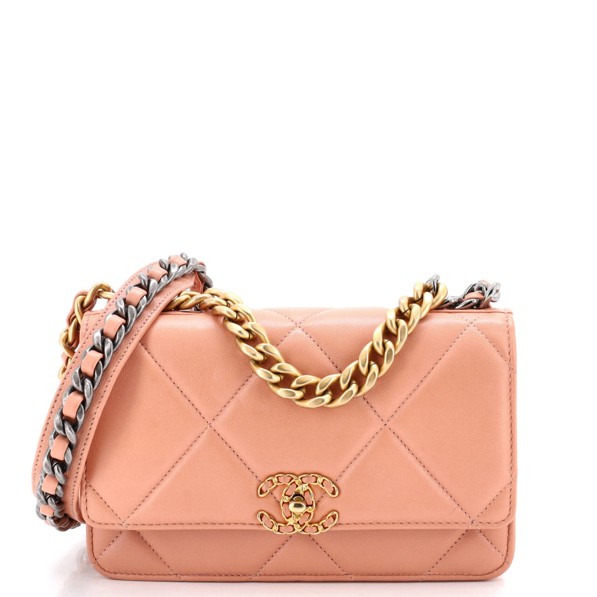 Chanel CHANEL 19 Wallet on Chain Quilted Lambskin