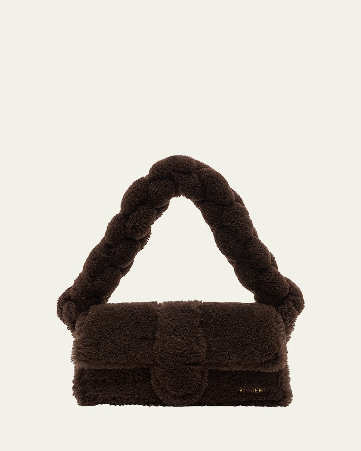 Jacquemus Le Bambidou Lamb Shearling Shoulder Bag