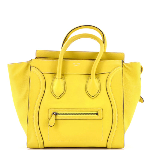 CELINE Luggage Bag Grainy Leather Mini
