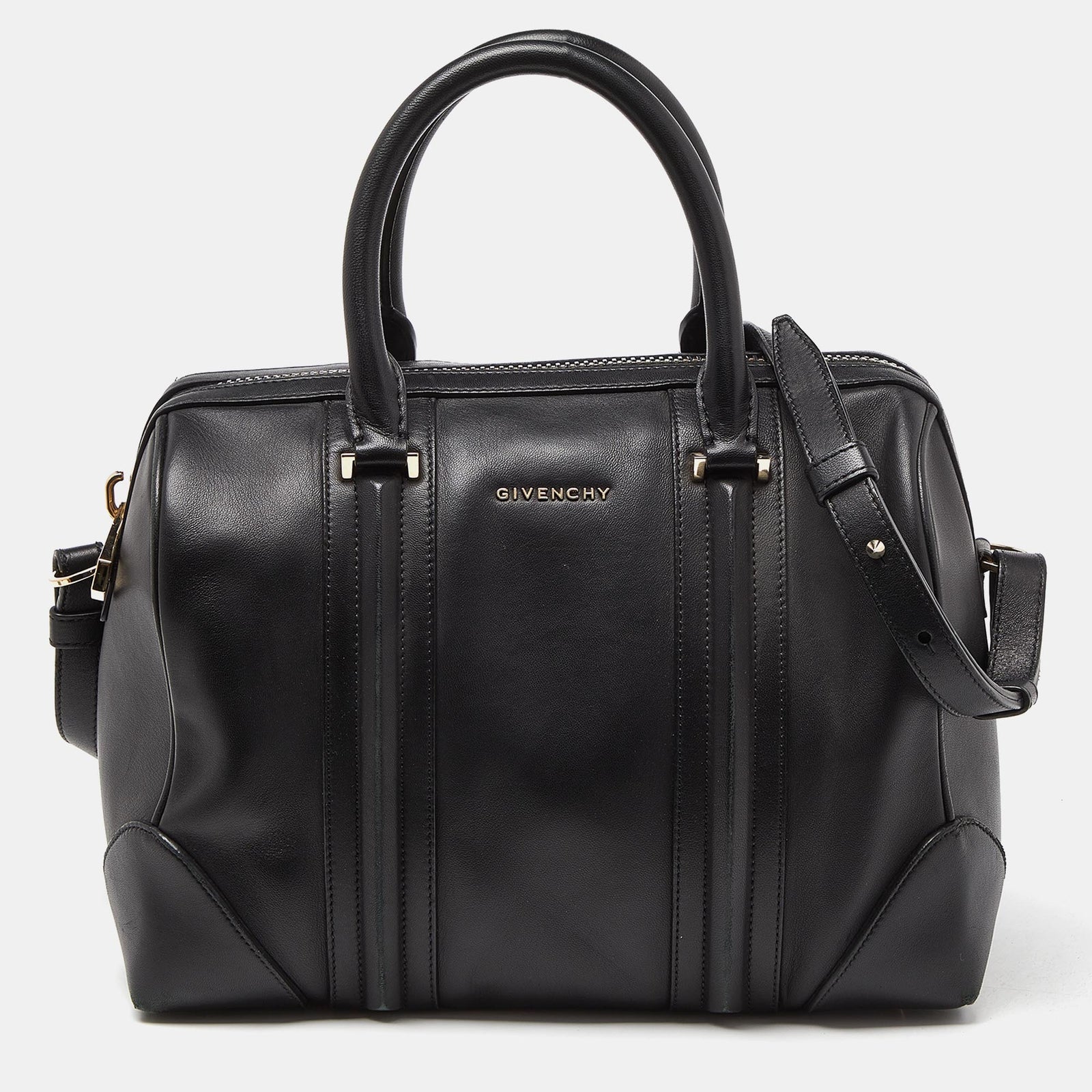 Givenchy Black Leather Lucrezia Boston Bag