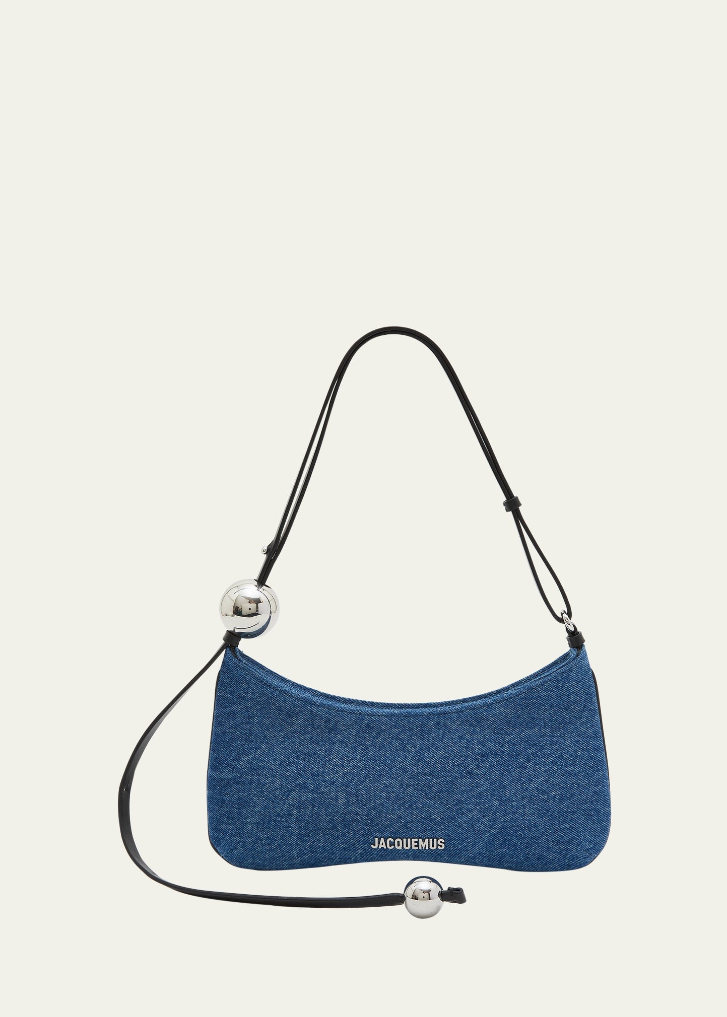 Jacquemus Le Bisou Perle Denim Shoulder Bag