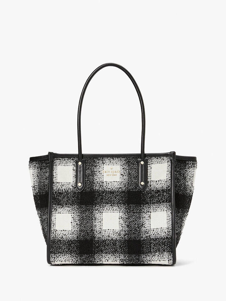 Kate Spade Au Ella Check Fabric Tote