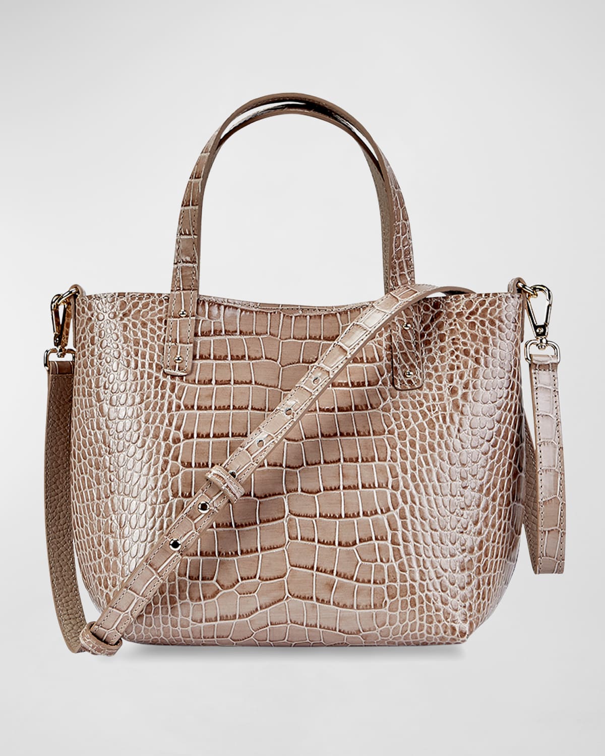 Boss Alex Mock-Croc Mini Tote Bag