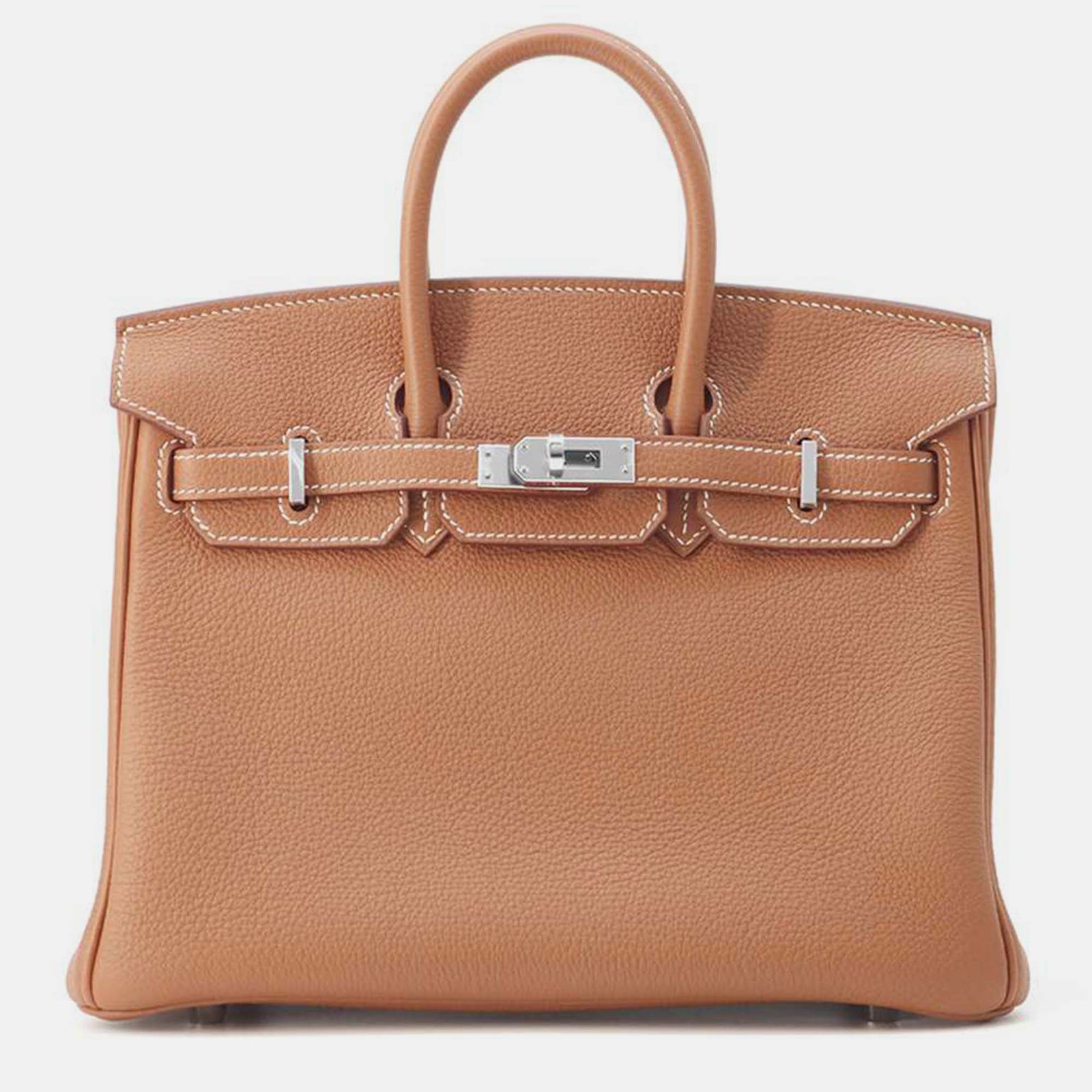 Herm?s Goldfarbene Togo-Leder-Birkin-Tasche, Größe 25