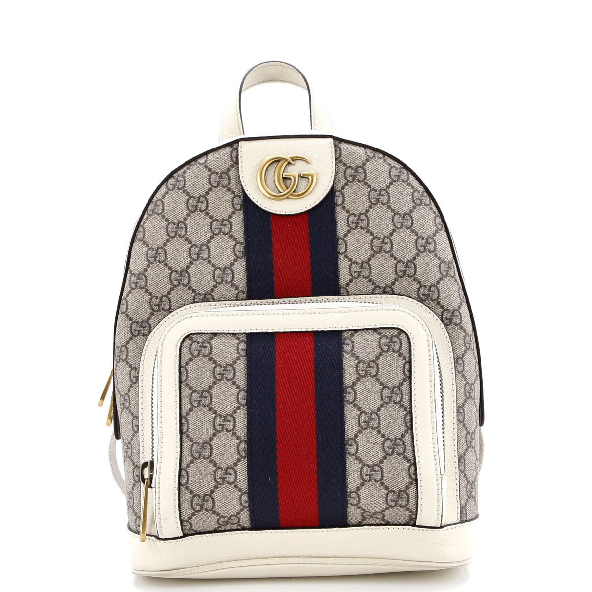 Gucci GUCCI Ophidia Backpack GG Coated Canvas and Leather Small
