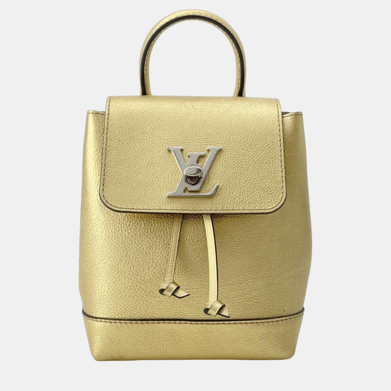 Louis Vuitton Sac à dos Lockme en cuir doré